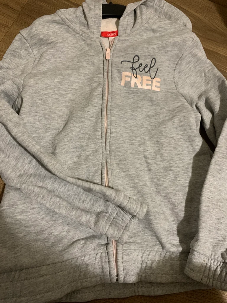 Gilet zippé gris Okaidi 